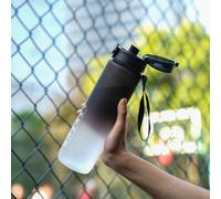 1 pièce Bouteille d'eau de sport de couleur dégradée de 32 oz (environ 1000 ml) ou 1 pièce de 26 oz (environ 750 ml) ou 1 pièce de 20 oz (environ 600 ml) avec sangle de transport, portable pour la cou