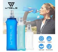 1 pièce Bouteille d'eau de sport pliable de 150/250/500 ml, bouteille d'eau chaude et froide sans odeur pressée à chaud Bleu foncé 150ML,Blanc 150ML,Blanc 500ML,Blanc 250ML,Bleu clair 500ML,Bleu clair