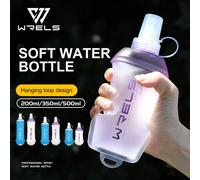 1 pièce Bouteille d'eau de sport pliable légère de 150/250/500 ml avec succion, bouteille d'eau chaude et froide sans odeur pressée à chaud Un flacon de 200 ml de Serenity Blue,Un flacon de 200 ml de 