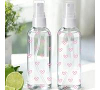 1 pièce Bouteille pulvérisatrice en forme de cœur rose - Bouteille pulvérisatrice portable réutilisable, convient pour les huiles essentielles, les parfums et les liquides de soins de la peau, convien