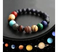 1 pièce Bracelet ajustable de système solaire avec perles pour adolescents, aide les adolescents à en apprendre davantage sur les planètes et à élargir leurs horizons, peut être porté à l'école (Remar