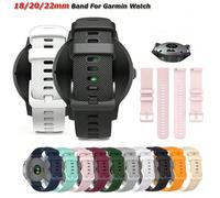 1 pièce Bracelet de montre 18 mm 20 mm 22 mm pour Garmin Venu 3/3s/2/2s, Bracelets de montre en silicone pour Garmin Vivoactive 3/4/4s/5/6, Forerunner 245 20 mm bleu nuit,18 mm bleu nuit,22 mm bleu nu