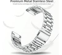 1 pièce Bracelet de montre en acier inoxydable 20 mm 22 mm. Bracelet de montre connectée en métal compatible avec Samsung Galaxy Watch 7 6 5 Pro 4 Classic Active 2 Hua Wei Watch GT 4 3 Pro GTR GTS. Br