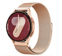 1 pièce Bracelet de montre en métal boucle milanaise couleur or rose, compatible avec Samsung Amazfit, universel 18mm 20mm 22mm, bracelet de montre en acier inoxydable magnétique compatible avec Samsu