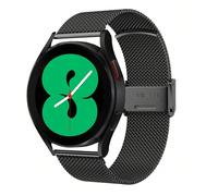 1 pièce Bracelet de montre en métal milanais noir , compatible avec les montres connectées Samsung Amazfit. Bracelet universel de 18 mm, 20 mm, 22 mm compatible avec Samsung Galaxy Watch 3 42 mm/46 mm