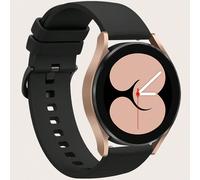 1 pièce Bracelet de montre en silicone noir plat universel de 18 mm/20 mm/22 mm à la mode, convenant pour /Mi/Garmin/Amazfit 18mm,20mm,22mmSilicone