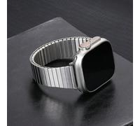 1 pièce Bracelet en acier inoxydable pour montre connectée Apple, compatible avec les modèles de 40 mm à 49 mm. Convient aux hommes et aux femmes pour une utilisation professionnelle. Accessoire de br