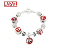 1 pièce Bracelet en métal DIY avec Spiderman sous licence officielle Marvel. Cadeau personnalisable avec charme réglable pour les fans de super-héros. Accessoire de mode unique au design inspiré des s