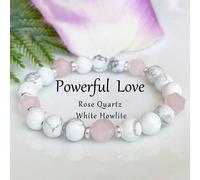 1 pièce Bracelet perles en cristal de howlite naturel, bijou extensible, mémoire, connaissance, inspiration, guérison émotionnelle, soulage le stress, convient aux hommes et aux femmes, idéal pour un 