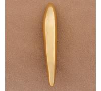 1 pièce Broche géométrique asymétrique ovale mode argent et or, épingle de revers métallique élégante et minimaliste, cadeau pour femmes Alliage de zinc