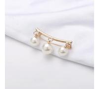 1 pièce Broche perle sangle fixe breloque épingle de sûreté pour femme pull robe vêtement petite broche cardigan clip chaîne revers décolleté bijoux