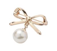 1 pièce Broche perle sangle fixe breloque épingle de sûreté pour femme pull robe vêtement petite broche cardigan clip chaîne revers décolleté bijoux