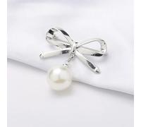 1 pièce Broche perle sangle fixe breloque épingle de sûreté pour femme pull robe vêtement petite broche cardigan clip chaîne revers décolleté bijoux