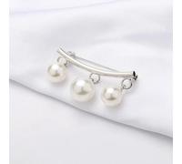 1 pièce Broche perle sangle fixe breloque épingle de sûreté pour femme pull robe vêtement petite broche cardigan clip chaîne revers décolleté bijoux