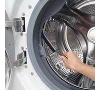1 pièce Brosse multifonctionnelle à long intervalle, convient pour le nettoyage du tambour de machine à laver, le nettoyage de l'évier, équipée d'une tête de brosse de nettoyage dure, avec un outil de