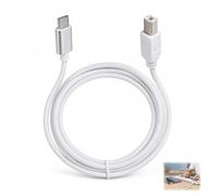 1 Pièce Câble USB C vers MIDI, Câble Interface MIDI USB-B vers USB-C 1m pour Clavier Piano Numérique Contrôleur DJ Batterie Électronique Interface Audio Connexion Stable sans Pilote pour Ordinateur