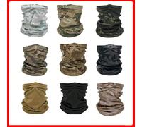 1 pièce Cache-col, Masque de cyclisme et de chasse respirant camouflage, Course d'été, Randonnée, Ski, Écharpe de cou, Masque coupe-vent, Ski, Cyclisme, Protection solaire, Couvre-chef extérieur résis