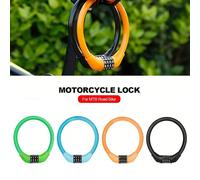 1 pièce Cadenas circulaire à code pour vélo de montagne en acier, câble antivol. Cadenas de boucle mini portable pour vélo de route/de montagne vert,Noir,OrangeAlliage d'aluminium