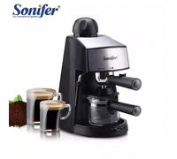 1 pièce Cafetière expresso italienne SONIFER, capacité de 240 ml, interrupteur avec voyant lumineux, buse vapeur en acier inoxydable, bac d'égouttage amovible, facile à nettoyer, convient pour la cuis