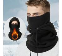 1 pièce Cagoule de cyclisme chaude pour l'automne/l'hiver, masque de ski coupe-vent pour l'extérieur, tour de cou multifonctionnel en polaire pour réchauffer tout le visage, 2 façons de le porter Rayé