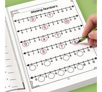 1 pièce Cahier de pratique de mathématiques réutilisable, exercices d'addition et de soustraction, pratique de l'écriture, fournitures scolaires, livre fantaisie, cadeau de rentrée scolaire/Noël, conv