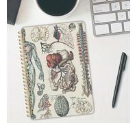 1 pièce Cahier spirale vintage d'anatomie du système vasculaire humain - Pour les étudiants en médecine, les infirmiers et les passionnés de sciences - Cadeau de remise des diplômes unique pour les in