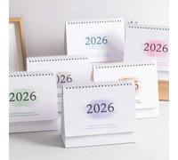1 pièce Calendrier de bureau portable mignon 2025-2026.12, accessoires de bureau pour la planification quotidienne et mensuelle, fournitures pour la maison et l'école, papeterie de bureau pour étudian
