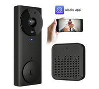 1 pièce Caméra de sonnette sans fil à graffiti, caméra de sonnette intelligente WiFi 2,4 GHz, peut prendre des photos et des vidéos haute définition, vidéo en temps réel Full HD, sonnerie personnalisa