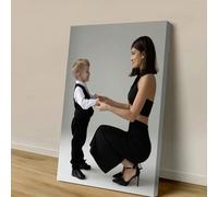 1 pièce canevas murale personnalisée, affiche sans cadre personnalisée, peinture sur canevas encadrée confortable pour l'intérieur, souvenir de mariage, cadeau pour la fête des mères, souvenir de remi
