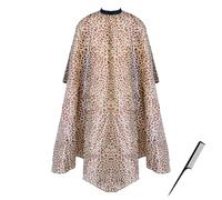 1 pièce cape de coiffure Leopard motif, cape de coiffure Leopard structure, cape de coiffure Leopard Design, cape de coiffure professionnelle pour hommes et femmes