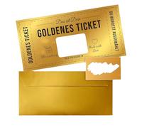 1 Pièce Carte Dorée À Gratter DIY Personnalisable Pour Anniversaires, Chèques-Cadeaux Cinéma, Cadeaux De Voyage Ou Surprises Romantiques.