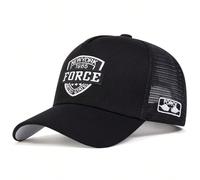 1 pièce Casquette de baseball brodée pour hommes, style Trucker, réglable, anti-UV, décontractée, parfaite pour les voyages, la plage, les fêtes de printemps/été en ville de New York graphique,Lettres