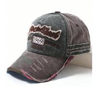 1 pièce Casquette de baseball délavée vintage usée, unisexe, convient pour un port quotidien Taille UniqueLettres,Tie dyePolyester