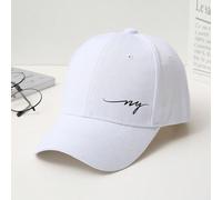 1 pièce casquette de baseball simple et élégante pour homme avec impression d"alphabet en ligne, convient pour l"extérieur, les voyages et la protection solaire, noir AnimalPolyester