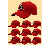 1 pièce Casquette de baseball unisexe avec motif lettres A-Z, chapeau décontracté polyvalent et respirant offrant une protection solaire, convient pour un port quotidien, polyvalent et à la mode, peut