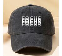 1 Pièce Casquette De Baseball Vintage Personnalisée Imprimée De Lettres À La Mode Décontractée Pour Un Usage Quotidien, Adaptée À Unisexe Et À L'extérieur Taille UniqueLettres,UnicolorePolyester