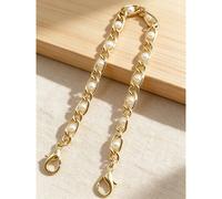 1 pièce Chaîne d'épaule de remplacement en faux perles de 60-110 cm, chaîne faite main. Des perles naturelles peuvent se détacher. Pour sac à bandoulière, sac à main 120 cm,40 cm,80 cmABS