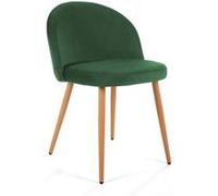 1 Pièce chaise de salle à manger en velours AKORD SJ.075 Vert Bouteille Vert Bouteille