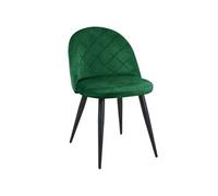 1 Pièce chaise matelassée de salle à manger en velours SJ.077 Vert Bouteille