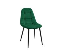 1 Pièce chaise matelassée de salle à manger en velours SJ.1 Vert Bouteille