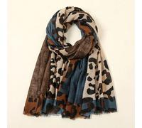 1 pièce Châle/Foulard de tête/Foulard de cou de protection solaire avec imprimé léopard bohème et motif géométrique pour femmes Imprimés aléatoiresPolyester