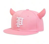 1 pièce Chapeau de seau gothique pour hommes avec broderie de lettre hip hop, avec sangle réglable pour l'extérieur, protection solaire et porter décontracté, printemps et automne, Halloween Taille Un