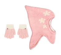 1 Pièce Chapeau Une Pièce À Motif Étoile Et 1 Paire De S Pour Bébé, Bonnet Tricoté Pour Bébé, Chapeau Coupe-Vent, Accessoires Chauds D'Hiver Pour Bébé