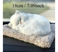 1 pièce Chat qui miaule au toucher, jouet électronique, jouets pour chats, figurine, chat de simulation, décoration de maison, ornement de voiture, cadeau pour petite amie, compagnon chaleureux, anima