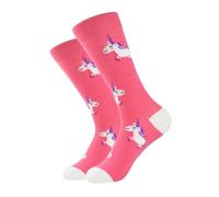1 Pièce Chaussettes Licorne Rose, Chaussettes Créatives pour Femmes
