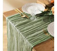 1 pièce Chemin de table plissé vert, nappe pliable, décoration pour fête d'anniversaire, décoration de mariage, décoration de maison pour les fêtes, décoration de table de salle à manger pour fête, na