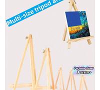 1 pièce Chevalet triangulaire portable en bois pour supporter les toiles, photos, panneaux. Support de bureau universel pour artistes, salons d'artisanat, mariages, fournitures scolaires, œuvres d'art
