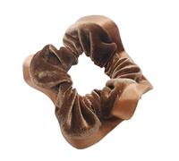 1 pièce chouchous for femmes bandes élastiques en velours for cheveux filles cravate for cheveux queue de cheval supports for cheveux accessoires for cheveux(LT brown)