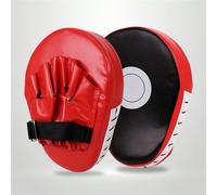 1 pièce Cible de boxe, Cible de boxe incurvée, Équipement de sport d'entraînement de réaction de taekwondo, Convient pour la boxe, les arts martiaux et la fitness Cible à main plate rouge,Cible plate 