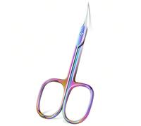 1 pièce Ciseaux à cuticules Outils de manucure Lame incurvée en acier inoxydable Sourcils Cils Peau sèche Petits ciseaux multifonctions pour ongles, sourcils, cils, peau sèche Lame incurvée, fournitur